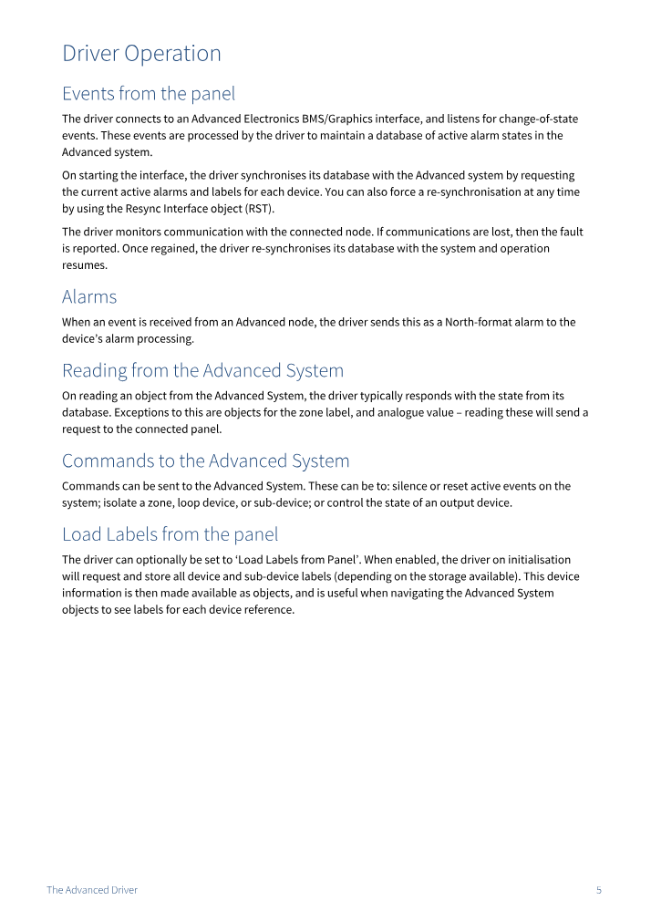 Preview thumbnail of page 5 of the Advanced Driver Manual PDF document.